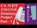 Phone directory project csharp part 1