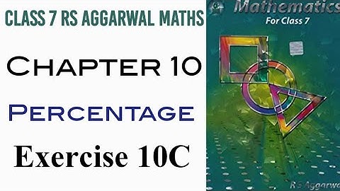 Exercise 10C Class 7 RS Aggarwal Maths