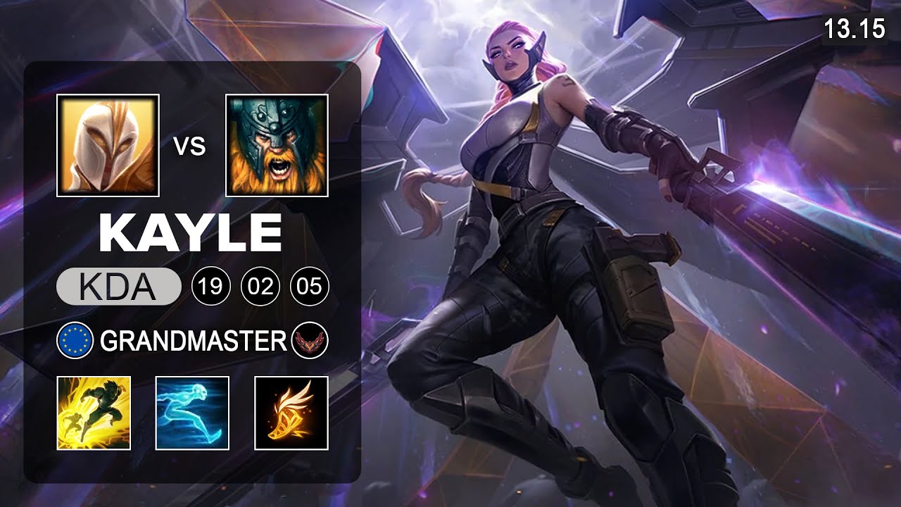 Kayle vs Olaf Top - EUW Grandmaster - Patch 13.15 Season 13