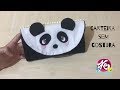 Bolsa Carteira Porta Moedas de Feltro Fácil sem Costura  Panda - Artesanato DIY
