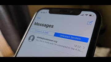 Filter Unknown Senders Messages In IPhone