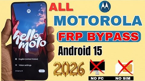  All Moto FRP Bypass Android 15 | Motorola Android 15 FRP Unlock  Without PC 2026 🔥