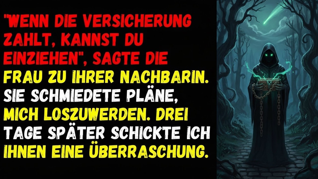 🦋„Wenn die Versicherung zahlt, kannst du einziehen , sagte die Frau zu ihrer Nachbarin  Sie machte🦋