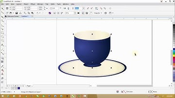 how to make a cup in   Corel Draw Tutorial   YouTube