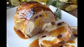 Pollo relleno al horno - YouTube