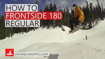 How to Frontside 180 - Snowboarding Tricks Regular