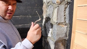 Pre flush joints in rock concrete columns