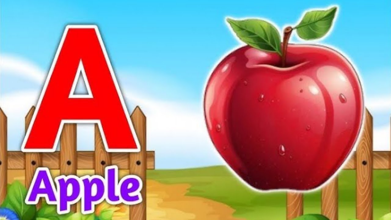 a for apple | abcd | ABC Kids Learning Song | A for Apple B for Ball ...