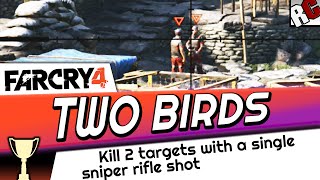 Far Cry 4 - TWO BIRDS - Achievement/Trophy Guide - Double kill with 1 sniper shot