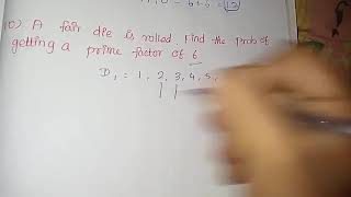 A fair die is rolled. Find the probability of getting a prime factor of 6