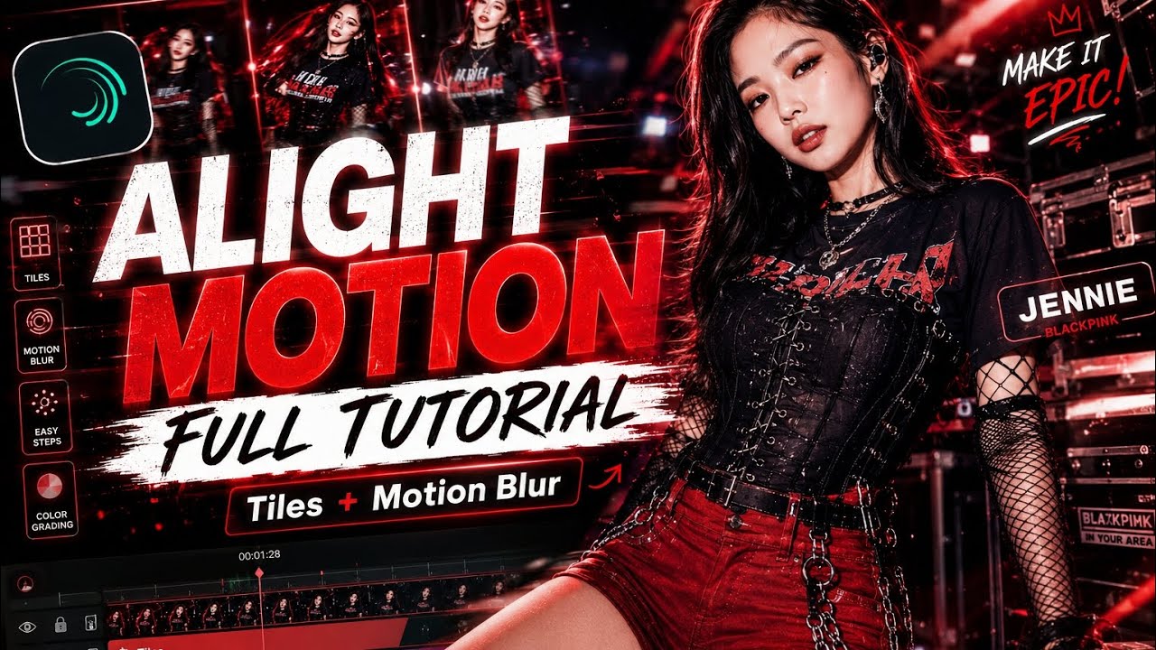 Full Alight Motion Tutorial 🎬🔥| Aesthetic Kpop Edit | #AlightMotion ...