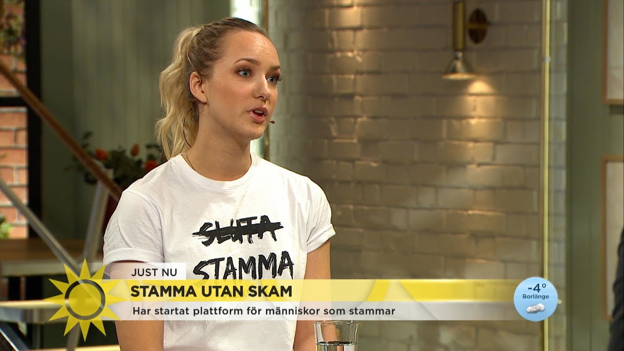 ”Viktigt att normalisera stamning som ett sätt att prata” - Nyhetsmorgon (TV4)