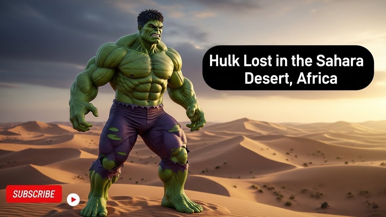 Hulk Lost in the Sahara Desert, Africa