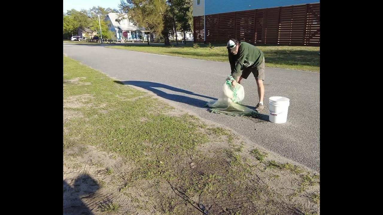 How to throw a 10 ft cast net the easy way YouTube
