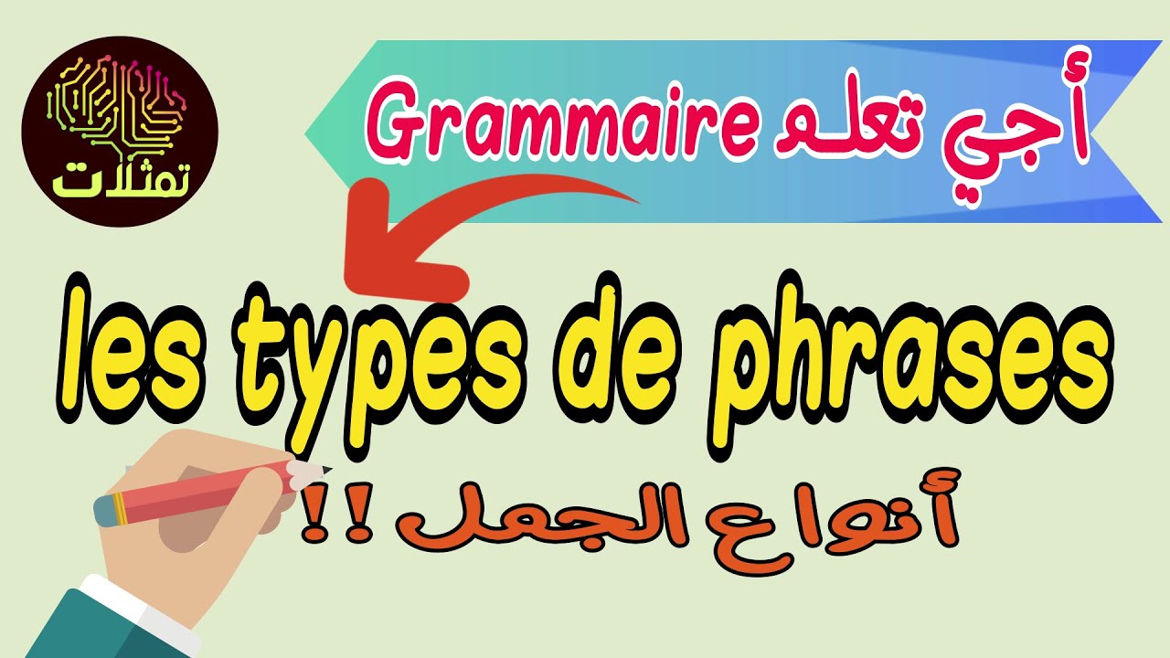 Les types de phrases : Grammaire أجي تعلم