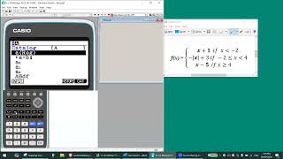 Graphing a Piecewise Function on Casio FXCG50