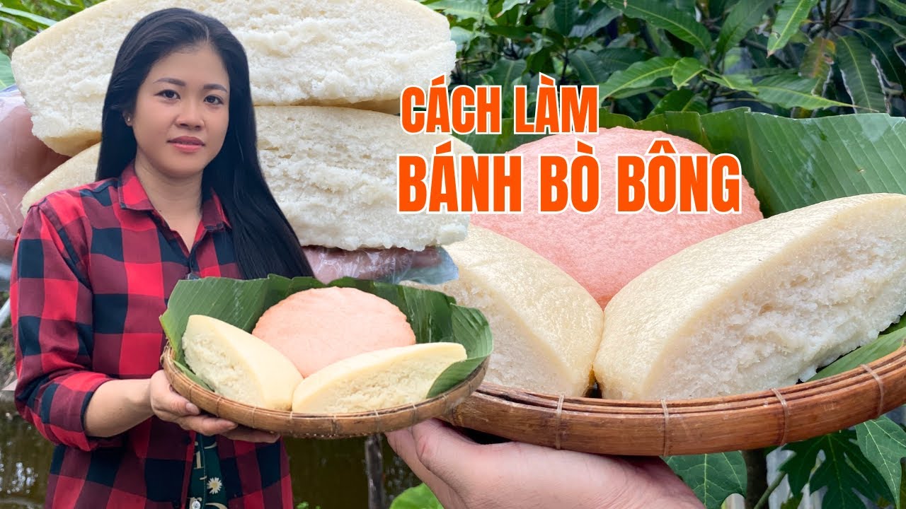 CÁCH LÀM BÁNH BÒ BÔNG ĐƠN GIẢN - THÀNH CÔNG NGAY LẦN ĐẦU TIÊN | Công thức bánh quê