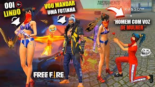 COLOQUEI UM HOMEM COM VOZ DE MENINA PRA TROLAR OS GADO DA ILHA DE TREINO NO FREE FIRE PT.9