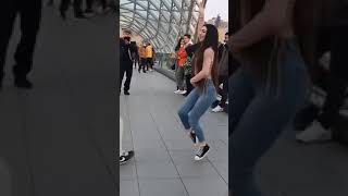 The beautiful Turkish girl dance