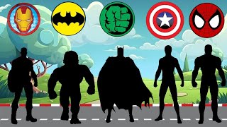 Tebak Gambar Superhero Avengers Spiderman , Ironman , Superman , Captain America , Batman dan Hulk