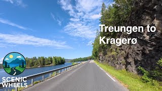 [4K] Scenic Drive in Norway 🚗 Treungen to Kragerø (Relaxing Road Trip)