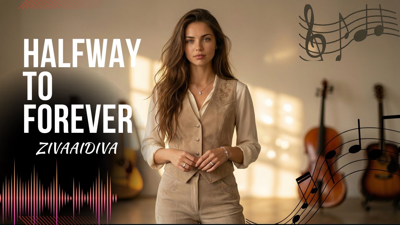 Halfway to Forever (Official Audio) - Ziva Ai Diva #lovesongs #aimusicvideo #englishsongs #80s #90s