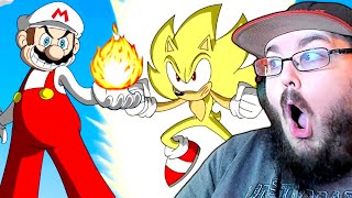 Super Mario VS Sonic the Hedgehog (Nintendo VS Sega) Animation - MULTIVERSE WARS!⭐️💥 🔵 REACTION!!!