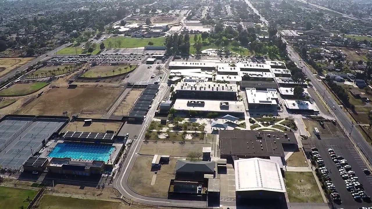 Flight to the Granite Hills High School football field. YouTube