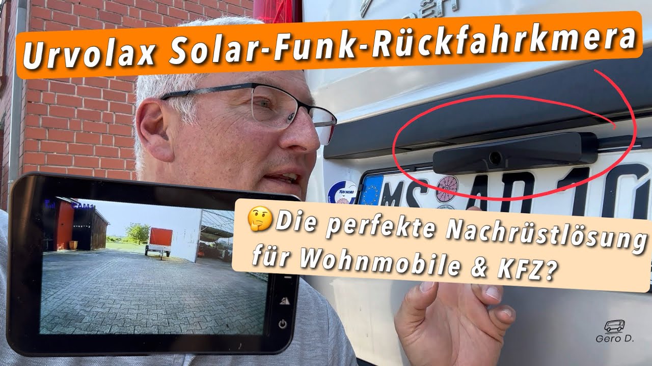 Funk-Rückfahrkameras mit Akku & Solar: Einparkhilfe für Auto einfach  nachrüsten