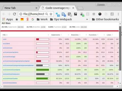 Webpack Client/Server. Tests + Coverage