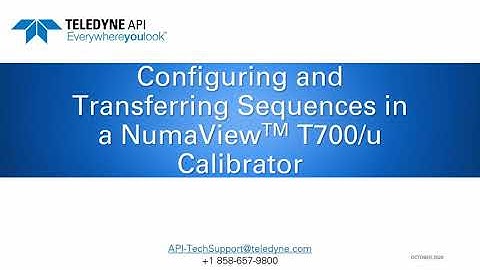 T700 Sequence Configuration and Transfer