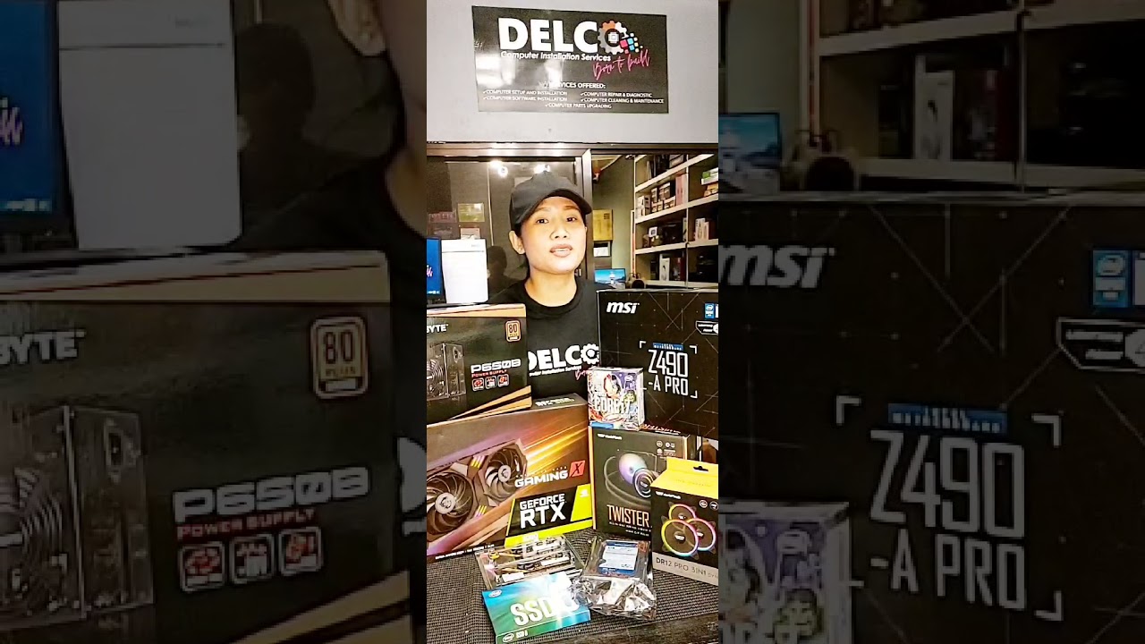 Intel i7 10700K Build using MSI Z490 A Pro motherboard and MSI GEFORCE RTX3060 12GB GPU