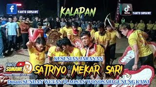 KALAPAN #part2 jaranan dor SATRIYO MEKAR SARI (Dusun SUNDAN WETAN PLAOSAN WONOSARI GUNUNG KAWI) #sms