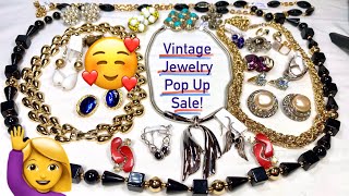 🥰 Vintage Costume & 925 Jewelry Pop Up Sale! #costumejewelry