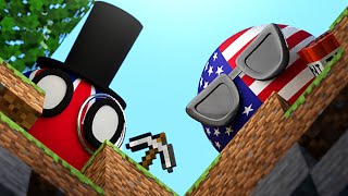 COUNTRYBALLS FIND DIAMONDS | Countryballs in Minecraft!