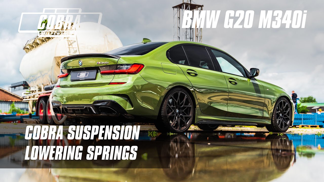 BMW G20 M340i xDrive Cobra Suspension Lowering Springs YouTube