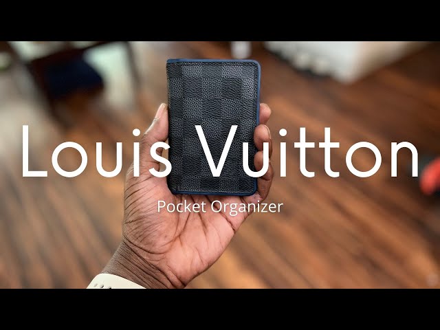 LOUIS VUITTON Damier Infini Pocket Organizer Neptune 678974