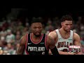 NBA 2K21 Portland Trail Blazers Vs Chicago Bulls 