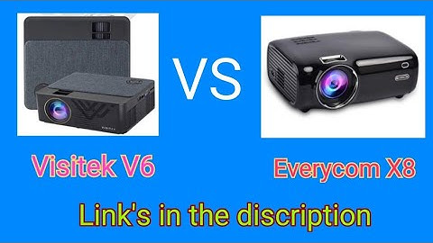 Everycom X8 vs Visitek V6 Comparison video