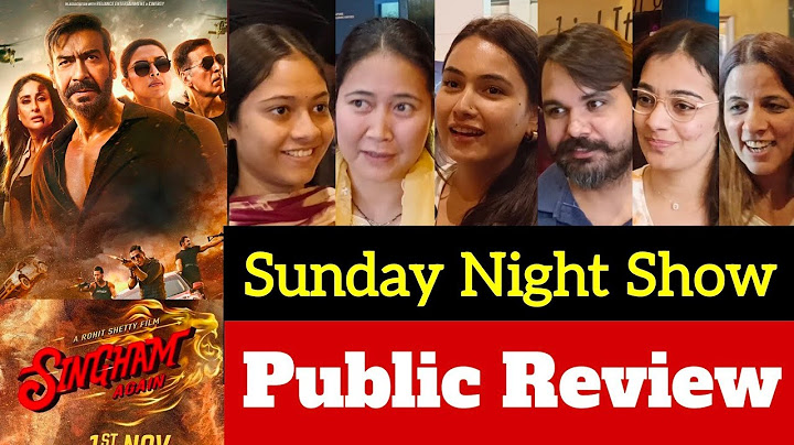 Singham Again Night Show Review | Singham Again Public Review | Singham Again Public Reaction