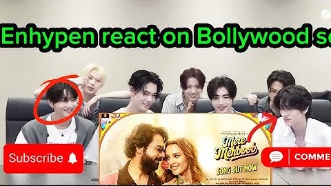 Enhypen react on Bollywood song |Mere Mehboob|Kpop idol react on Hindi song|