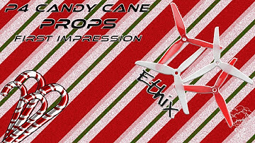 Ethix P4 - Candy Cane props 🍭 First impression ? Are They Good ? #ethixltd #FPVfreestyle #drones