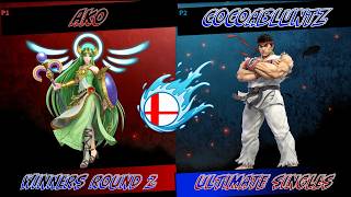 Rehydrating Smash #6 Winners Round 2 - Ako (Palutena) VS. CocoaBluntz (Ryu) screenshot 1