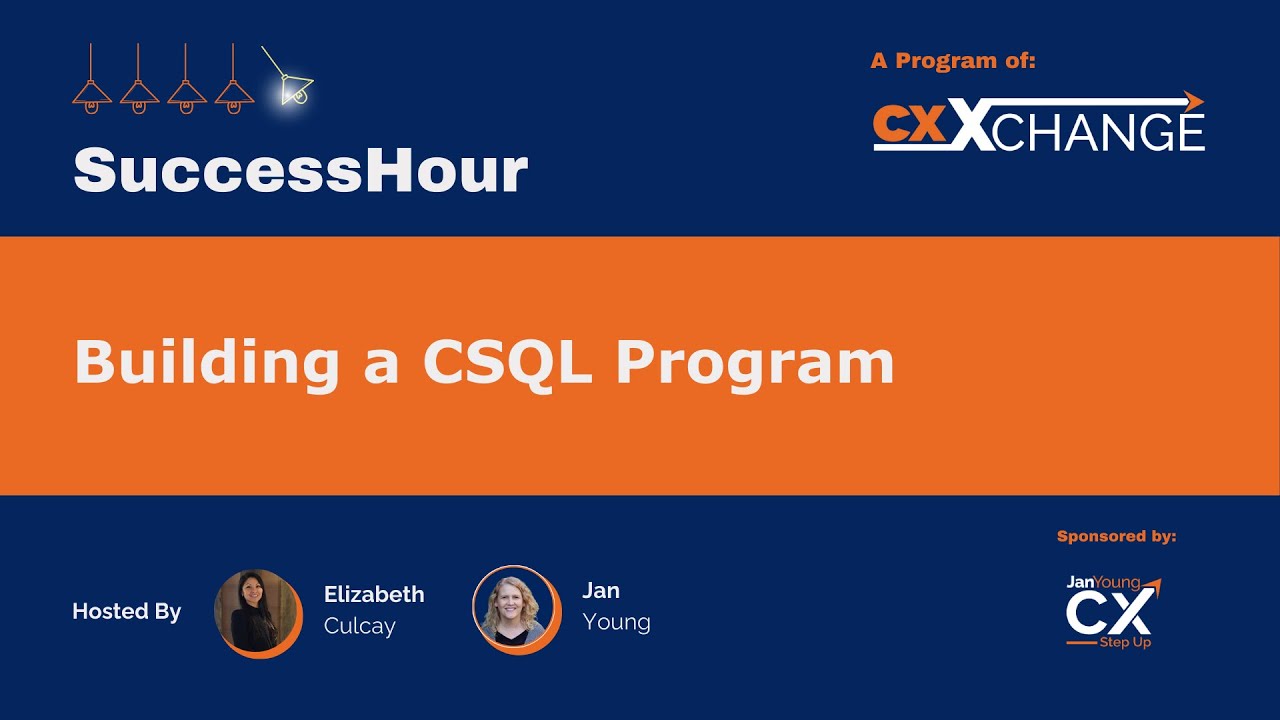 Csql Building a CSQL Program - YouTube