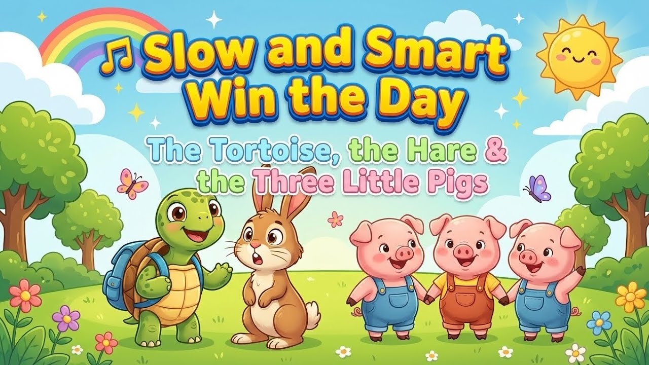 🎶 Slow and Smart Win the Day | poem | | poem pals | | kids poem | 