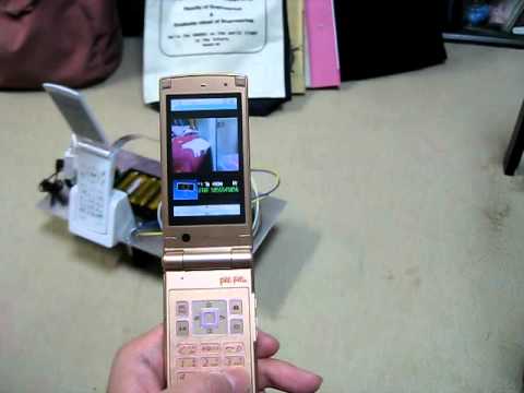 携帯電話のDTMFテレビ電話でロボットを遠隔操作防犯見守り