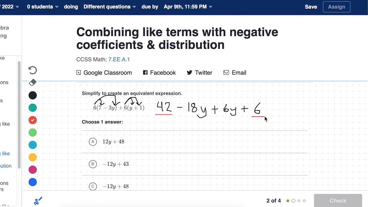 khan-combining-like-terms-with-negative-coefficients-and-distribution