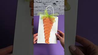 DIY Carrot Gift Bag 🥕 Cute & Easy Easter Hack 😍🐥 #diy #craft #giftideas #easter