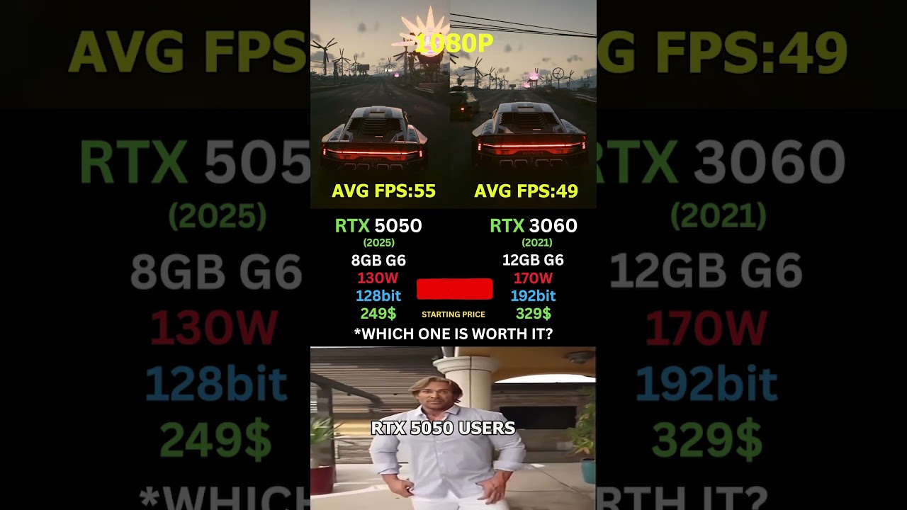 RTX 5050 vs RTX 3060 - Which would you buy? 