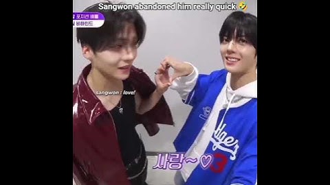 This man is not giving up on Sangwon 🤣#sangwon #leowon #leejeong #leeleo #boys2planet
